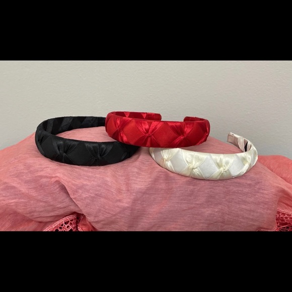 Satin Wrapped Headbands x 3 - Picture 2 of 2